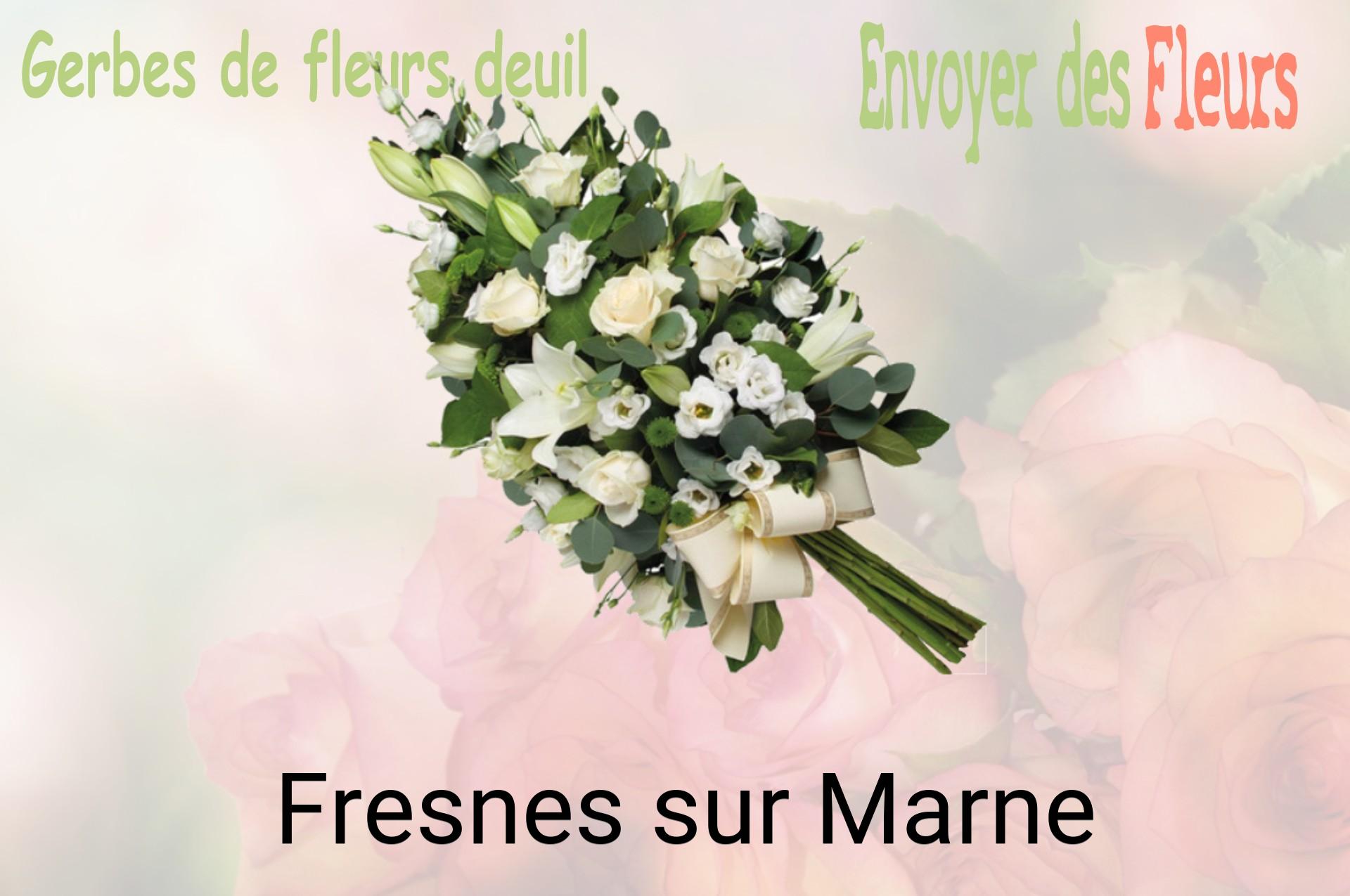 Gerbe de fleurs de deuil livrée à Fresnes-sur-Marne